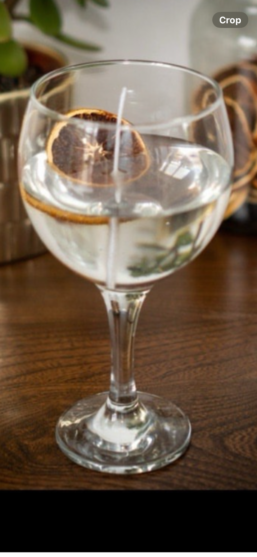 Gin Glass Candle
