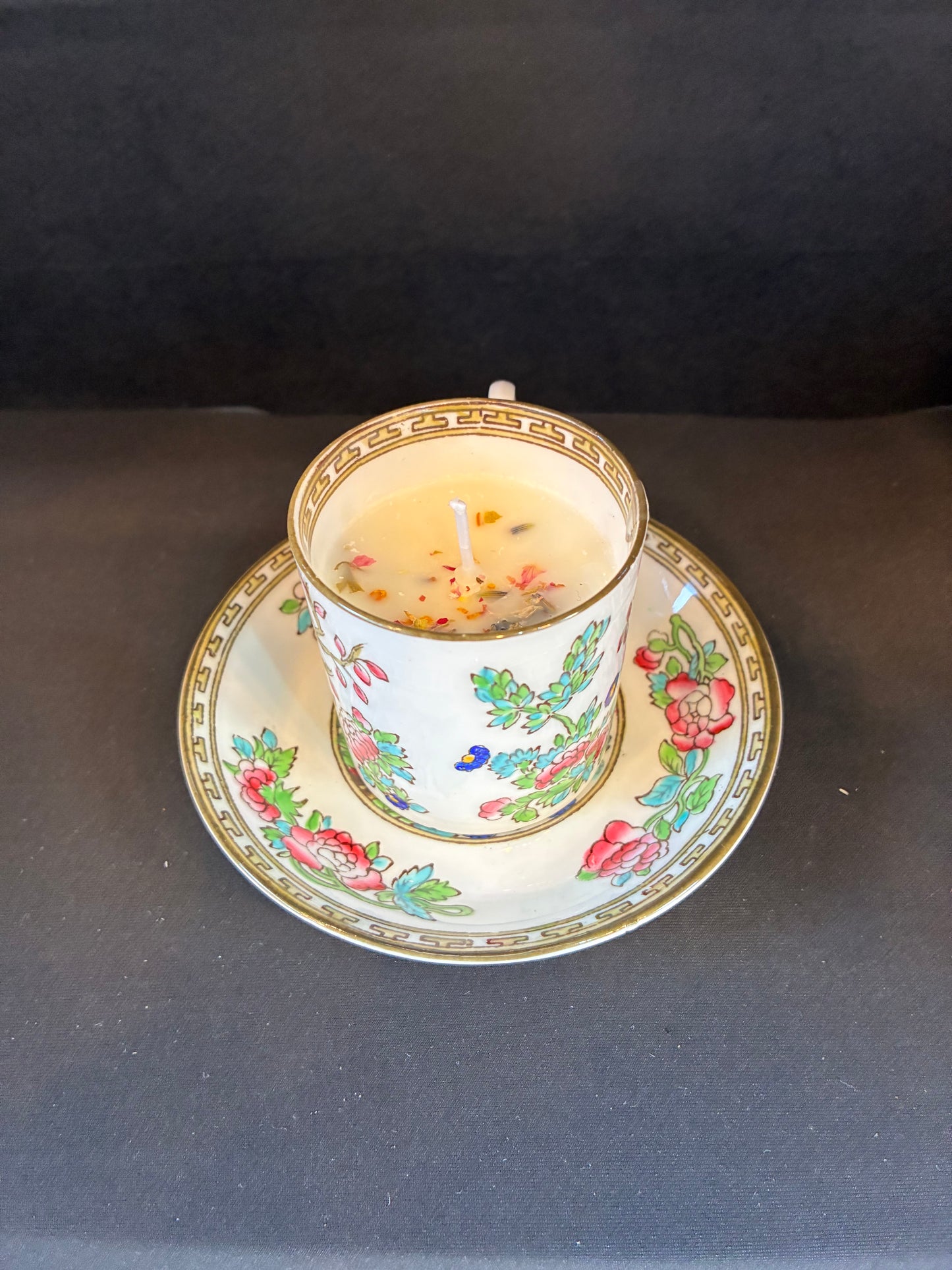 Vintage Teacup Candle, Winter Spice Scented