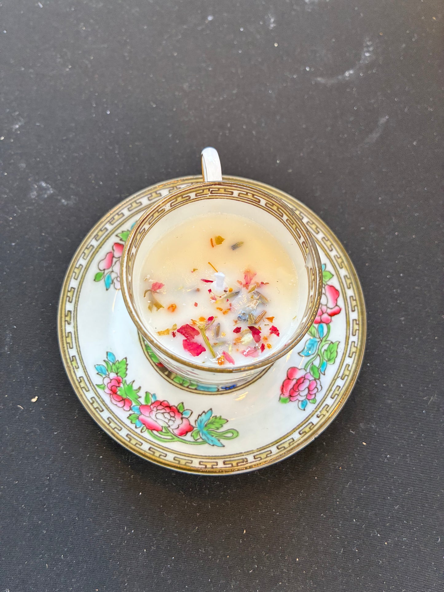 Vintage Teacup Candle, Winter Spice Scented