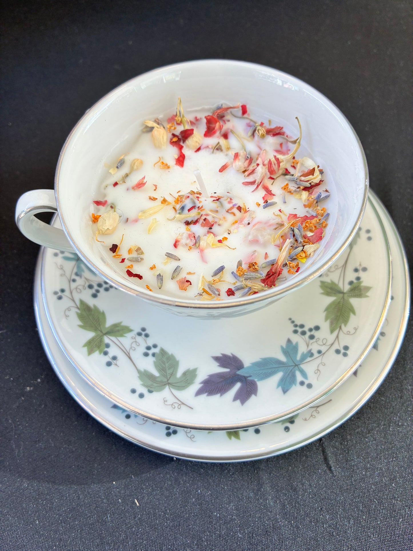 Vintage Teacup Candle – Lavender Scented