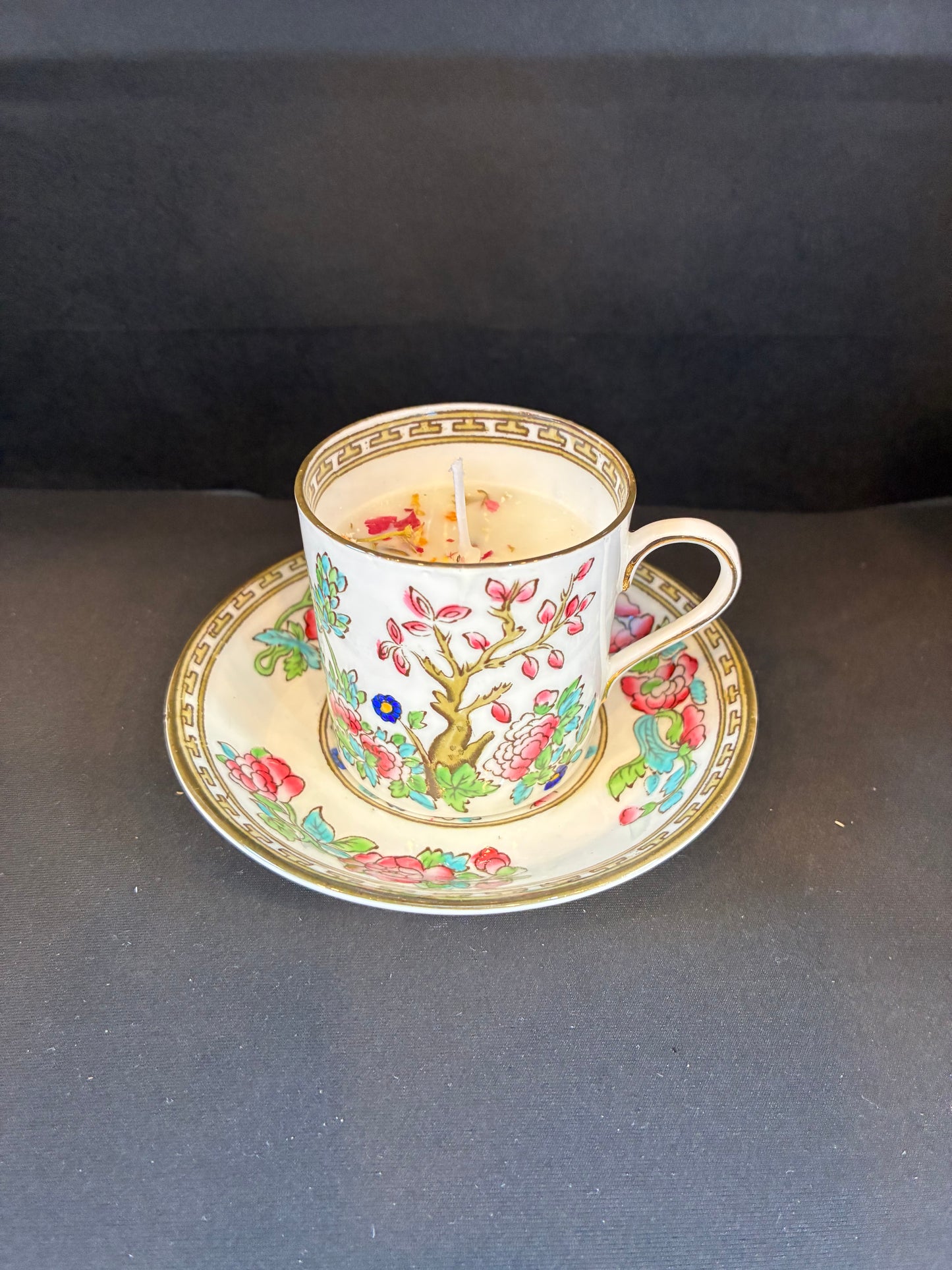 Vintage Teacup Candle, Winter Spice Scented
