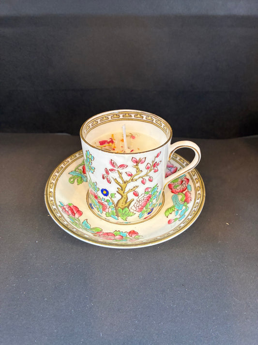 Vintage Teacup Candle, Winter Spice Scented