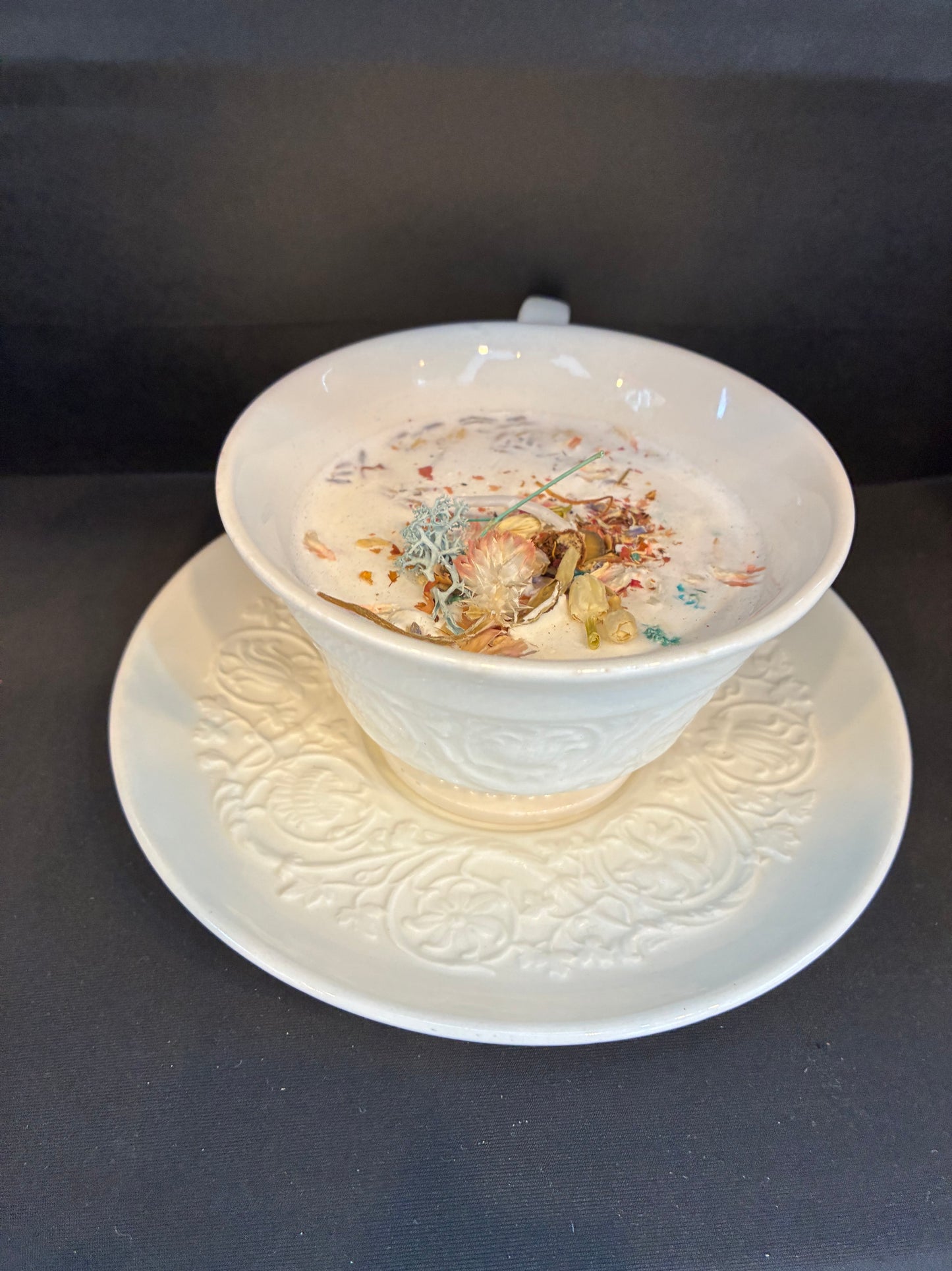 Vintage Teacup Jasmine Scented Candle