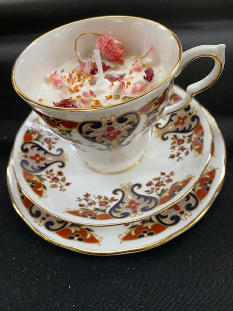 Jasmine Scented Teacup Candle, tailored to The Timeless Glow tone